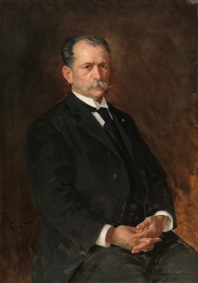 Porträt von Enrique Simonet Baca, dem Vater des Künstlers von Enrique Simonet